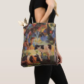 Augustus Macke Landschap met Koeien en Camel Tote Bag (Dichtbij)