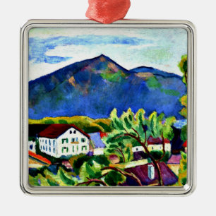 Augustus Macke - Lente Landschap in Tegernsee. Metalen Ornament