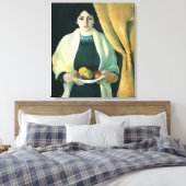  augustus Macke-portret met appels Canvas Afdruk (Insitu (Slaapkamer))