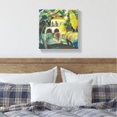  augustus Macke Rokoko Canvas Afdruk (Insitu (Slaapkamer))