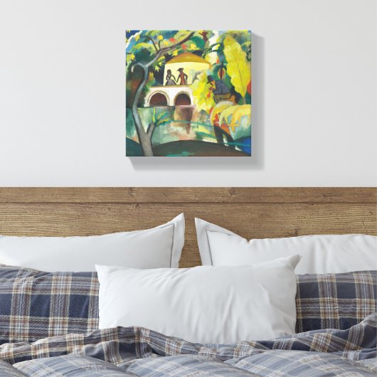  augustus Macke Rokoko Canvas Afdruk (Insitu (Slaapkamer))
