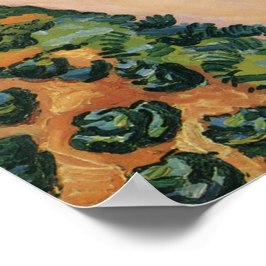 Augustus Macke-schilderij, groentevelden Poster (Hoek)