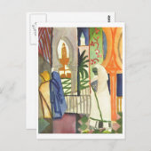 Augustus Macke - Temple Resounds 1910-1914 Briefkaart (Voorkant / Achterkant)