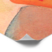 Augustus Macke - Uitzicht in een waterverf van Lan Poster (Hoek)