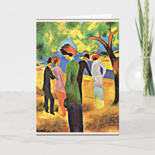 Augustus Macke - Vrouw in Groen Kaart