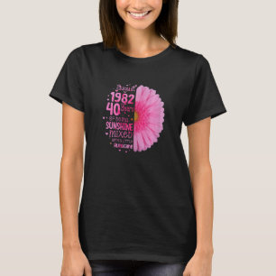 Augustus Meisje 1982 40 Jaar Oud 40ste Verjaardag T-shirt
