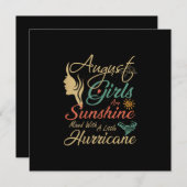 Augustus meisjes zijn zonneschijn kaart (Voorkant / Achterkant)