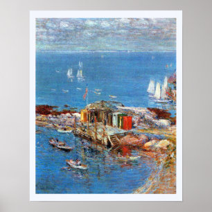 Augustus Middag, Appledore door Childe Hassam Poster