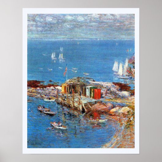 Augustus Middag, Appledore door Childe Hassam Poster (Voorkant)