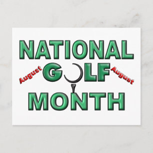 Augustus - Nationale Golfmaand Briefkaart