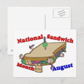 Augustus - Nationale Sandwich-maand Briefkaart (Voorkant / Achterkant)