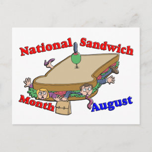 Augustus - Nationale Sandwich-maand Briefkaart