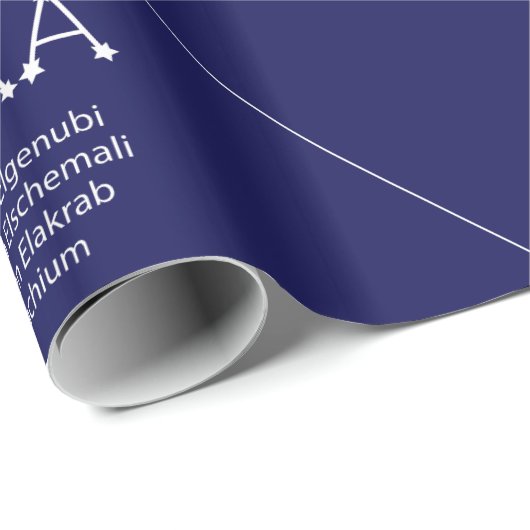 Augustus - November Zodiac Constellations Cadeaupapier (Rol Hoek)