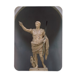 Augustus of Prima Porta, c.20 BC (marmer) Magneet