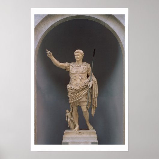 Augustus of Prima Porta, c.20 BC (marmer) Poster (Voorkant)