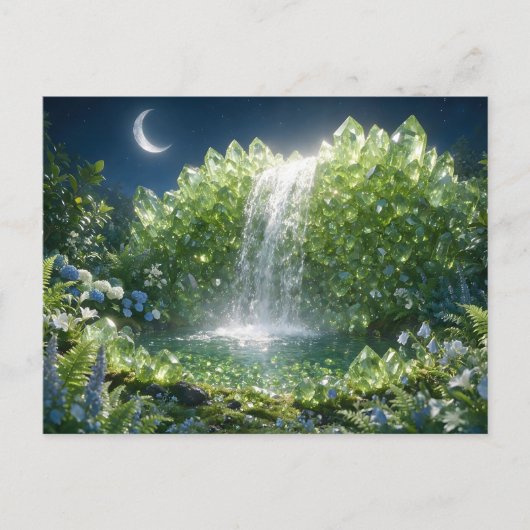 Augustus Peridot Waterval Briefkaart (Voorkant)