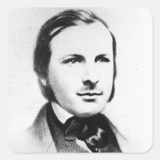 Augustus Pugin Vierkante Sticker (Voorkant)