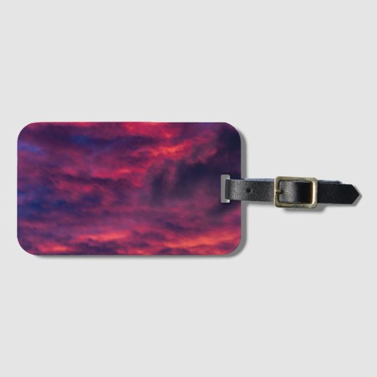 augustus rood bagagelabel (Voorkant (horizontaal))