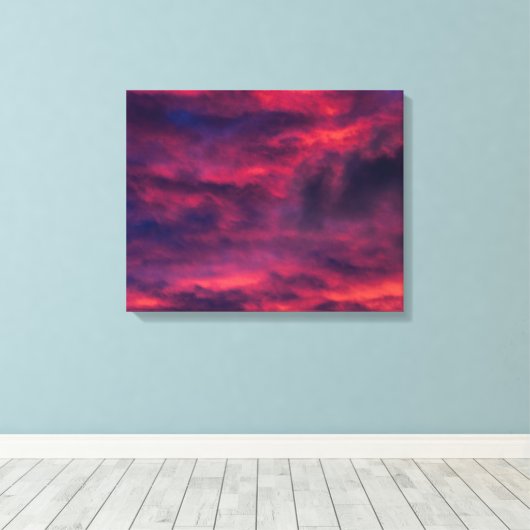 augustus rood canvas afdruk (Insitu (Houten vloer))