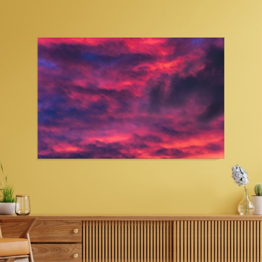 augustus rood canvas afdruk (Insitu (Woonkamer))