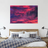 augustus rood canvas afdruk (Insitu (Slaapkamer))