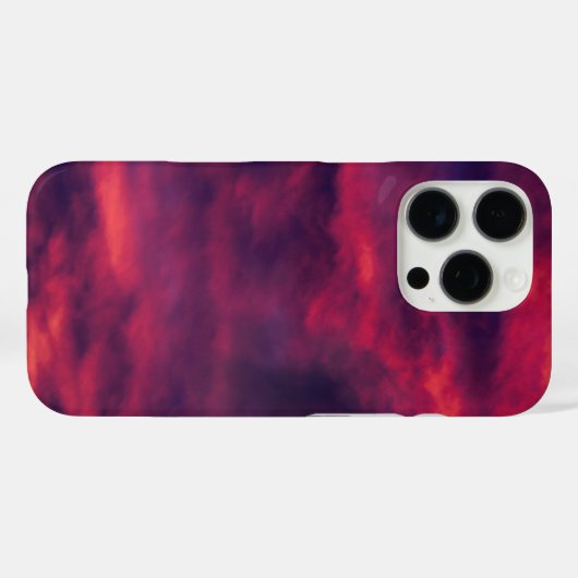 augustus rood Case-Mate iPhone case (Achterkant (horizontaal))
