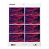 augustus rood etiket (Full Sheet)