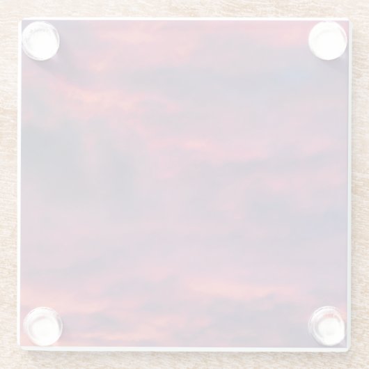 augustus rood glazen onderzetter (Achterkant)