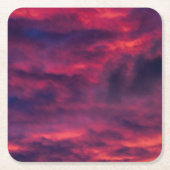 augustus rood kartonnen onderzetters (Voorkant)