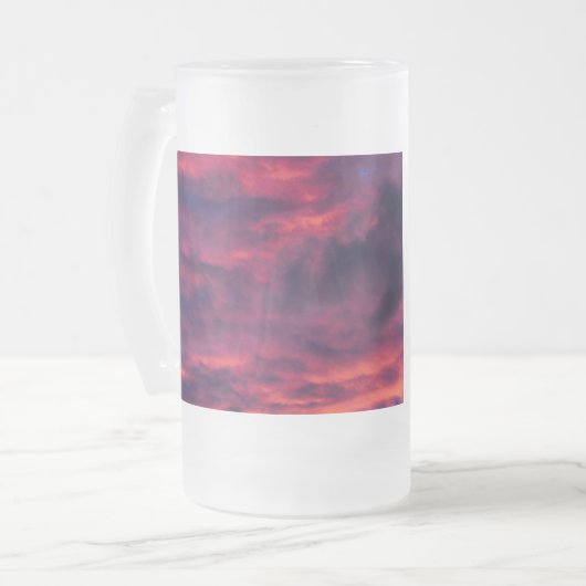 augustus rood matglas bierpul (Voorkant links)