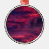 augustus rood metalen ornament (Voorkant)