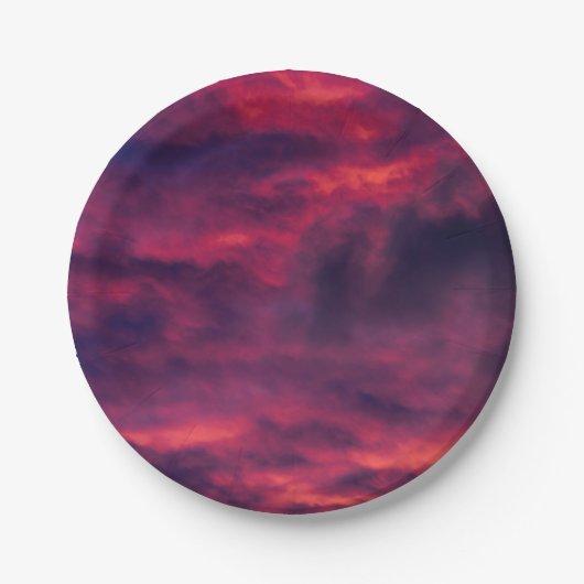 augustus rood papieren bordje (Voorkant)