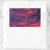 augustus rood rechthoekige sticker (Tas)