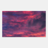 augustus rood rechthoekige sticker (Voorkant)