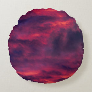 augustus rood rond kussen