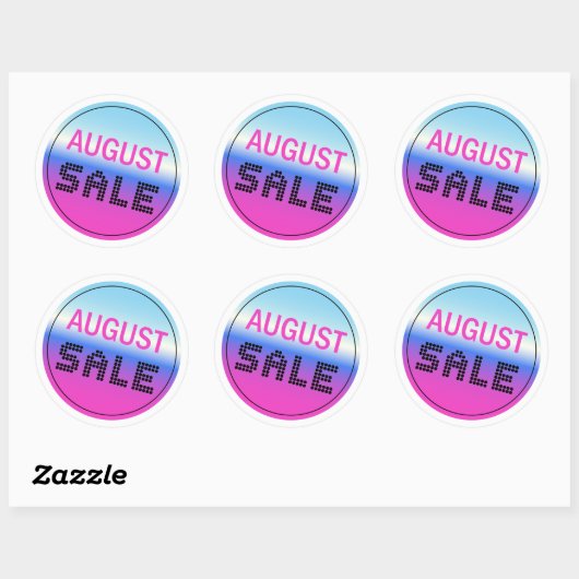 Augustus Sale Gradiënt Holografische Stijl Sticker (Vel)