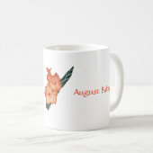 Augustus: Sardonyx Gladiolus Personalized Mug Koffiemok (Voorkant rechts)