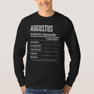 Augustus Serving Maat Voedingswaarde Etiket Calori T-shirt