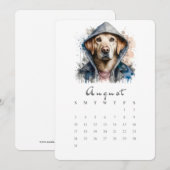 Augustus Stand-alone Kalender Hond Splash Art Menu (Voorkant / Achterkant)
