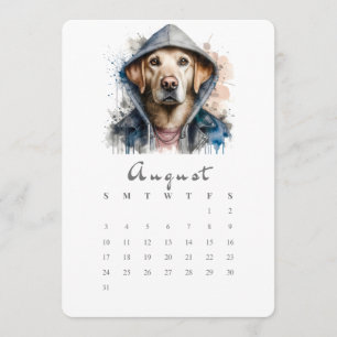 Augustus Stand-alone Kalender Hond Splash Art Menu