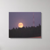 Augustus Supermaan boven Paradise Ridge Canvas Afdruk (Voorkant)