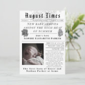 Augustus Times Pasgeboren Geboorte Aankondiging (Staand voorkant)