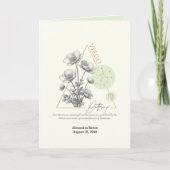 Augustus tot september Geboorte Bloem Aangepaste V Kaart (Voorkant)