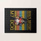 Augustus verjaardag met mijn Bemese berg hond 2020 Legpuzzel (Horizontaal)