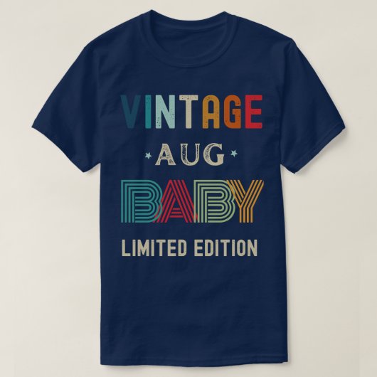 Augustus Verjaardagscadeau T-shirt (Design voorkant)