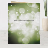 Augustus verjaardagssteen Peridot Wenskaart. Kaart (Achterkant)