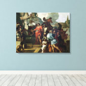 Augustus voor de Tomb van Alexander III Canvas Afdruk (Insitu (Houten vloer))