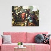 Augustus voor de Tomb van Alexander III Canvas Afdruk (Insitu (Woonkamer))