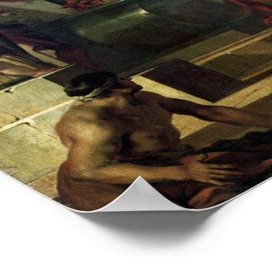 Augustus voor de Tomb van Alexander III Poster (Hoek)