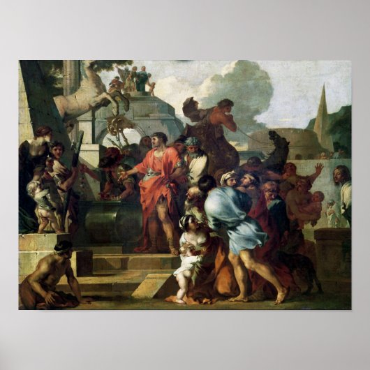 Augustus voor de Tomb van Alexander III Poster (Voorkant)